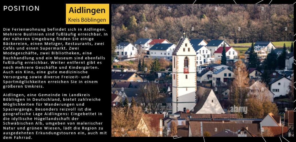 Willkommen Im Casa Felice, Der Wohlfuehl Oase Mit Balkon, 4 Betten Und Homeoffice Platz Aidlingen Kültér fotó